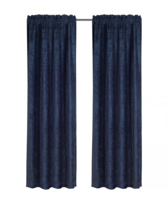 2 Piece Heavy Weight Light Filtering Rod Pocket Luxurious Royal Chenille Curtain Panels - Beige