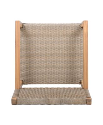 Teak Acacia & Wicker Outdoor Dining Chairs (Set of 2)