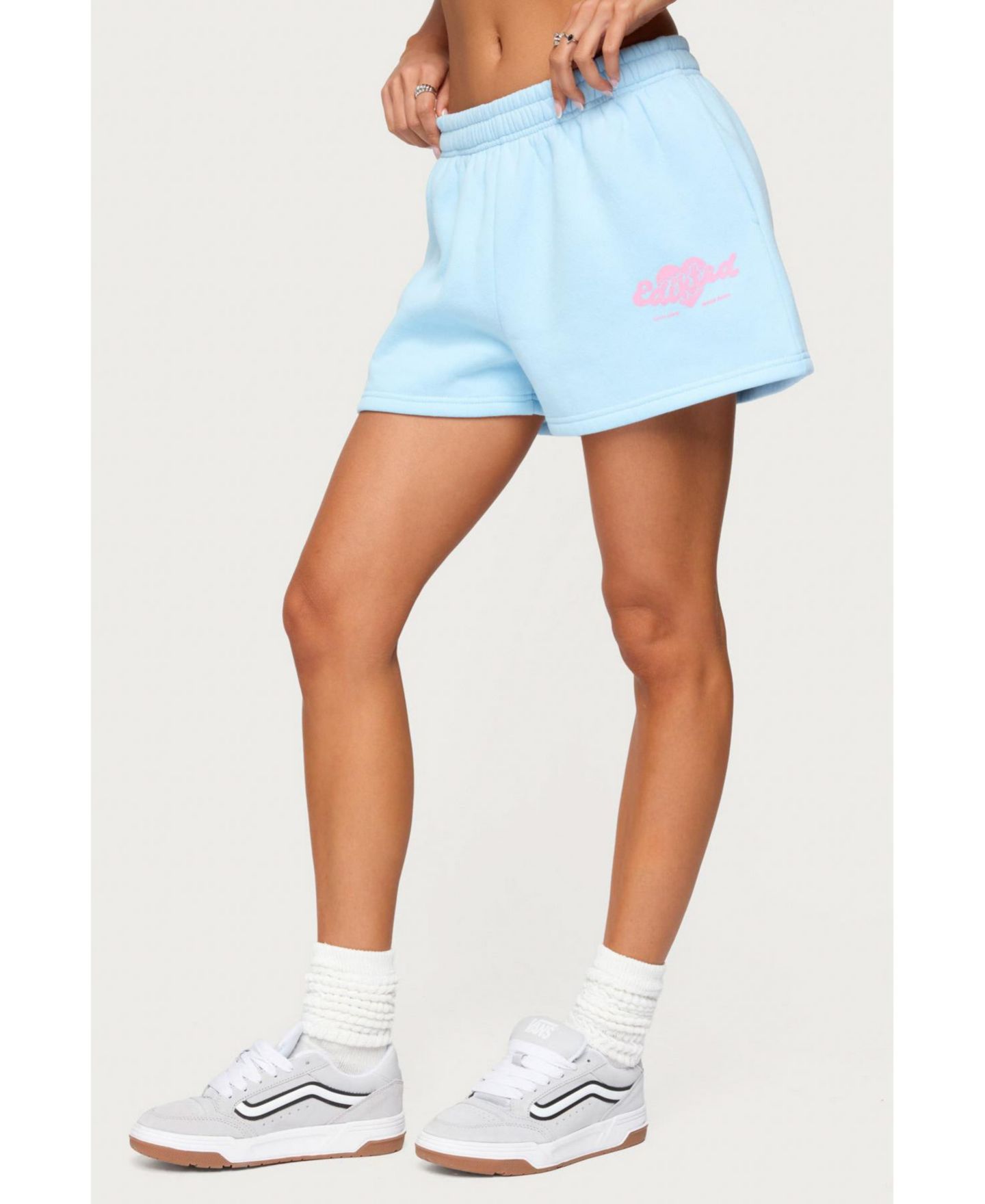Женские шорты We'Re Edikted Sweat Shorts, цвет: Светлый синий — фото 4