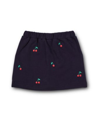 Toddler Girls French Terry Skort W/Embroidered Cherries
