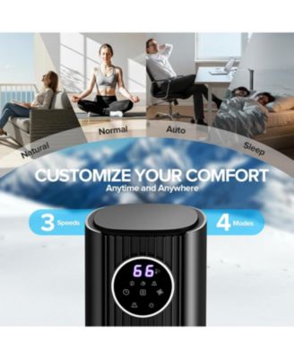 36" Tower Fan for Bedroom, Bladeless Standing Fan with 85&deg; Oscillation, Quiet Cooling, Remote Control, 12H Timer, 3 Speeds, 4 Modes