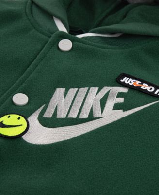 Toddler Boys Hooded Varsity Jacket