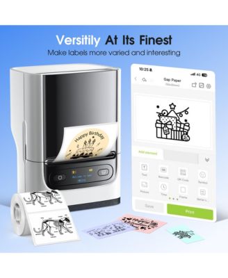 PM220S Portable 2" Bluetooth Thermal Label Printer. Ideal for addresses, logos & stickers. For small business, office & home use with phone/tablet/PC