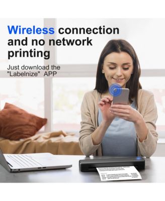 Nelko D810-A Wireless Bluetooth Inkless Portable Thermal 8.5x11" Printer