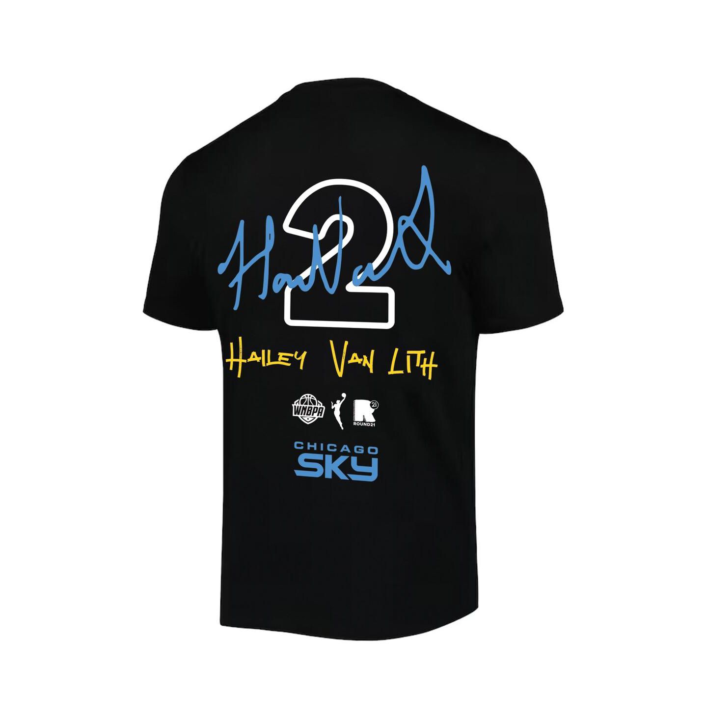 Футболка Round21 Hailey Van Lith Black Chicago Sky Name & Number — фото 2