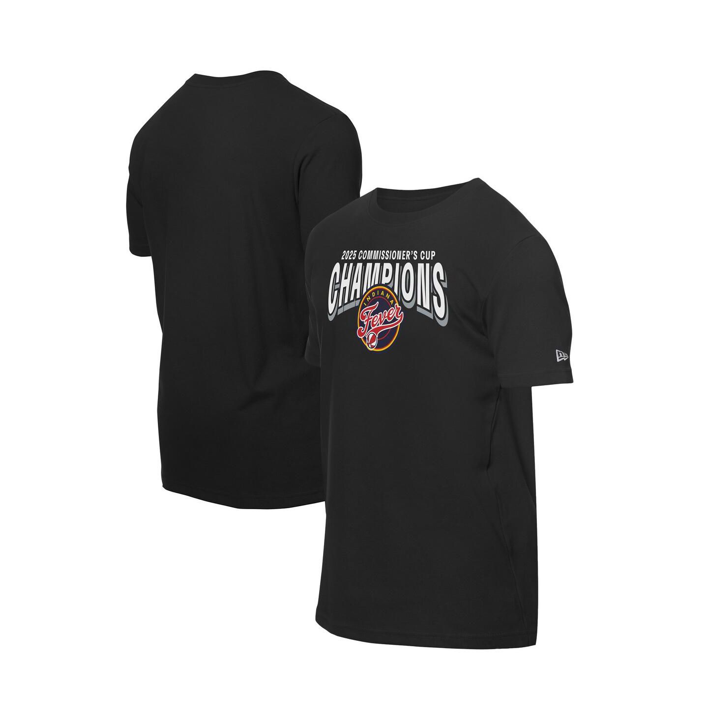 Футболка New Era Black Indiana Fever 2025 WNBA Commissioner's Cup Champions — фото 1