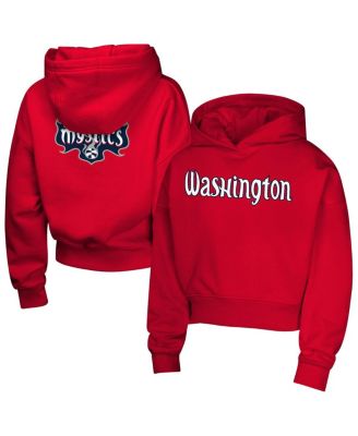 Outerstuff - Big Girls Red Washington Mystics Top Closer Fashion Pullover Hoodie