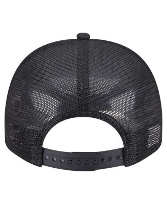 Men's Black Pittsburgh Penguins Team Rope A-Frame 9FIFTY Snapback Hat