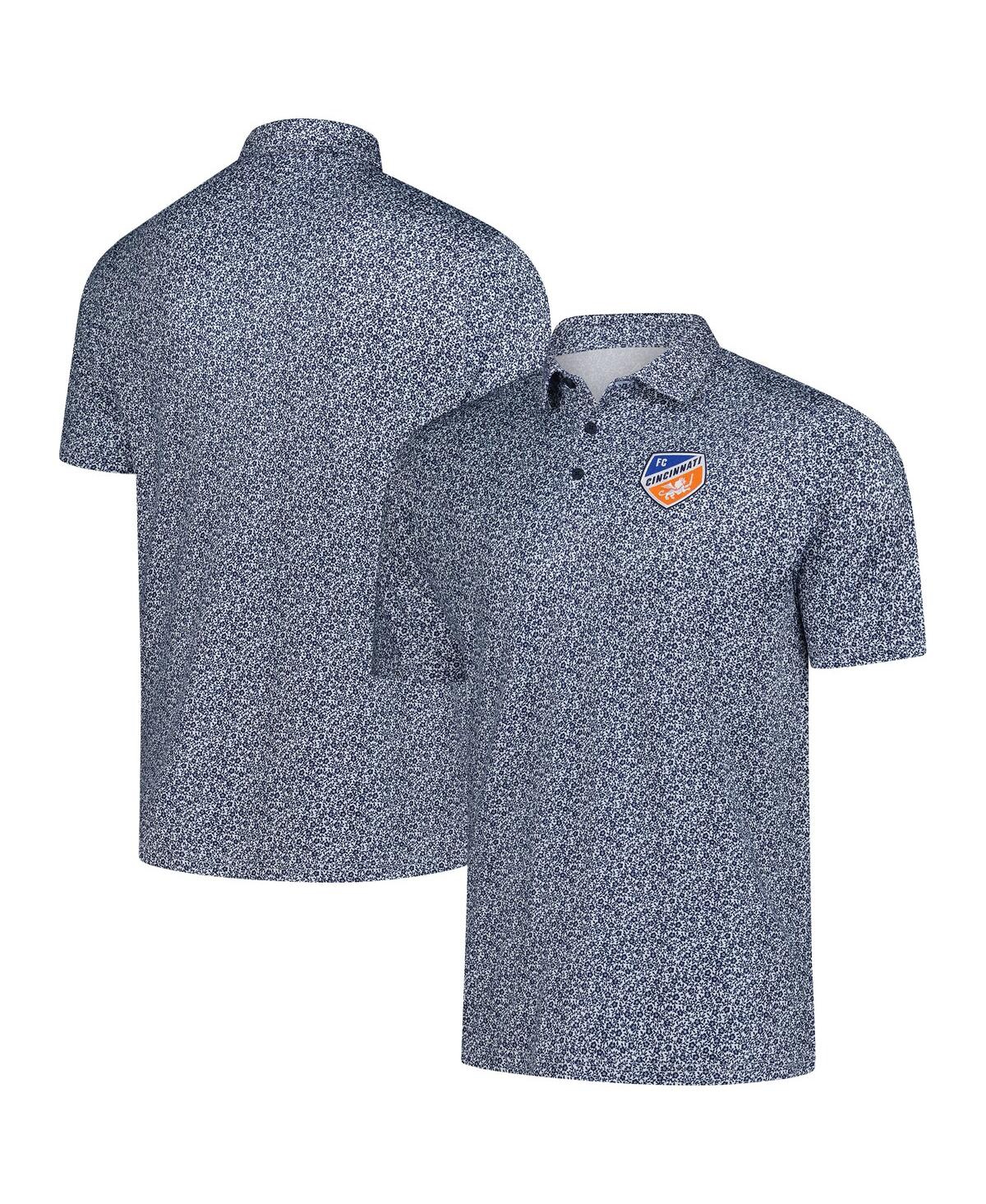 Men's Blue Fc Cincinnati Field Ditsy Polo Shirt - Blue