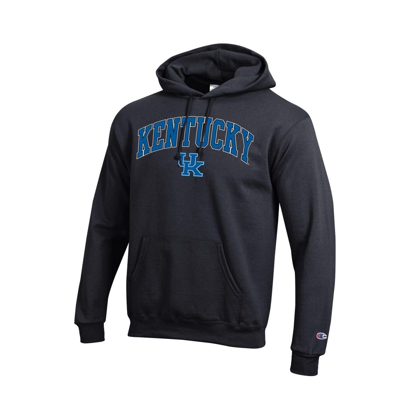 Мужское худи Champion Royal Kentucky Wildcats Arch Over Logo Pullover, цвет: Чёрный — фото 3