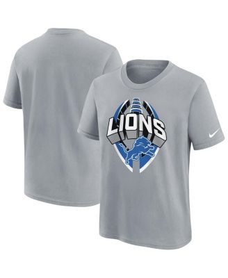 Nike - Big Boys and Girls Gray Detroit Lions Icon Legend T-Shirt
