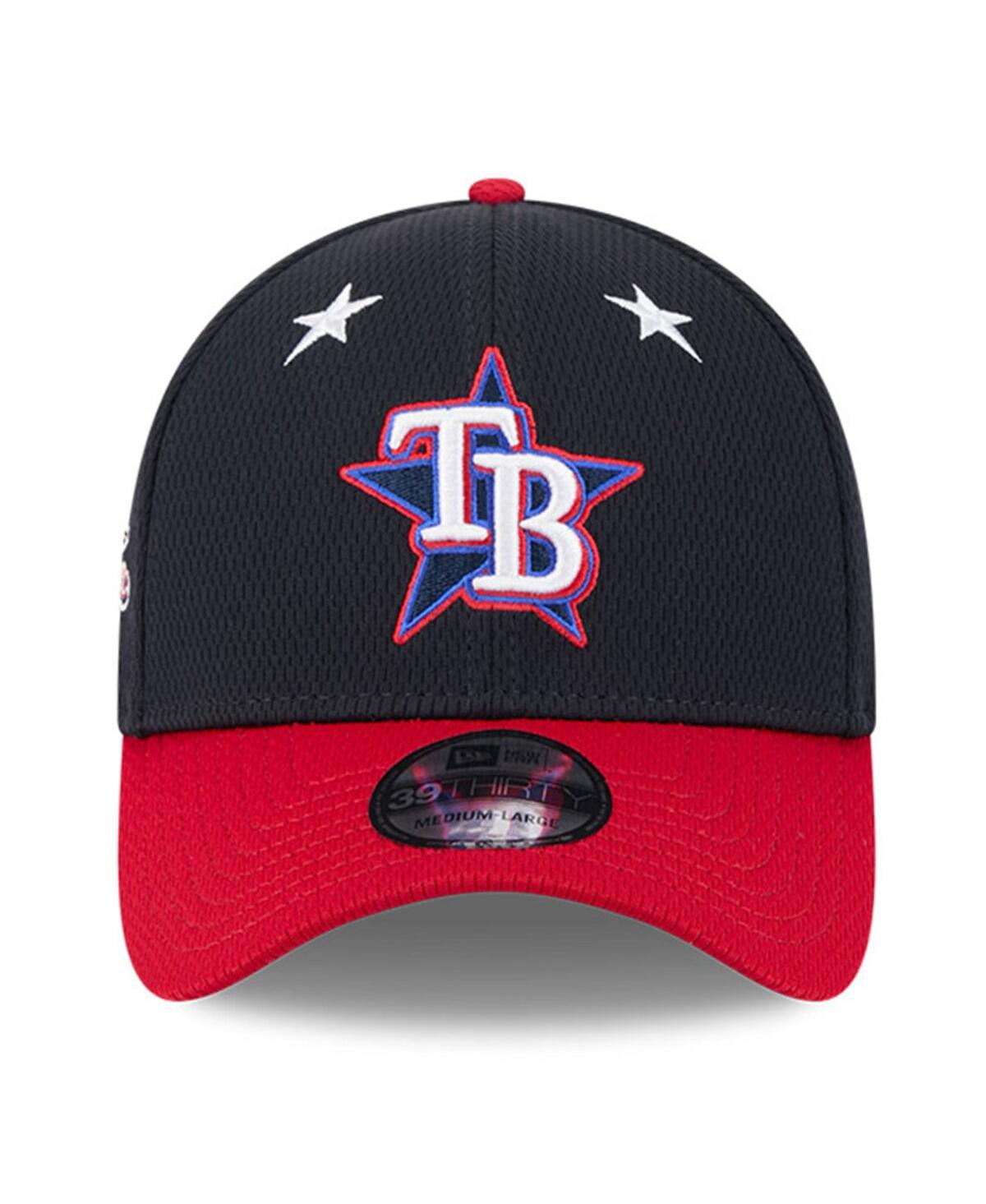 New Era Men's Navy/red Tampa Bay Rays 2025 Mlb All-star Game Workout 39thirty Flex Hat In Multi