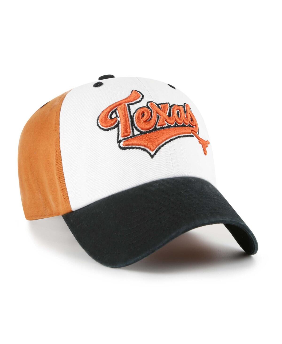 47 Brand Big Boys And Girls Burnt Orange Texas Longhorns Scooter Clean Up Adjustable Hat In Orange