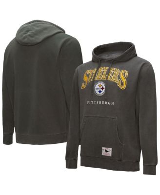 Mitchell & Ness - Men's Gray Pittsburgh Steelers Slot Pullover Hoodie