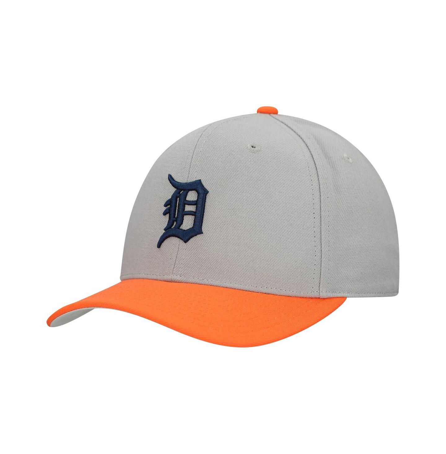 Кепка Mitchell & Ness Gray Detroit Tigers Basic Pro Adjustable Hat — фото 1