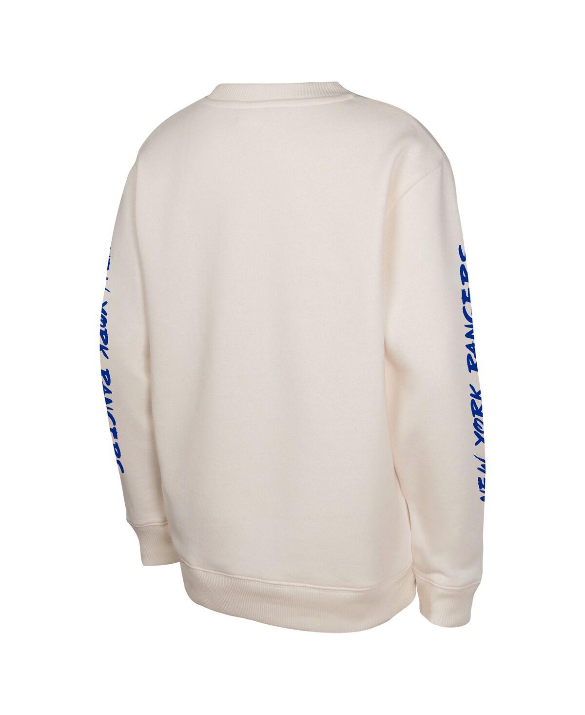 Outerstuff Big Boys And Girls Cream New York Rangers Star Power Pullover Sweatshirt In Neutral