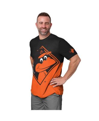 Men's Black/Orange Baltimore Orioles Big Logo Mascot T-Shirt
