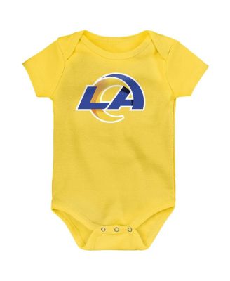 Baby Boys and Girls 3-Pack Los Angeles Rams Team Starter Bodysuit Set