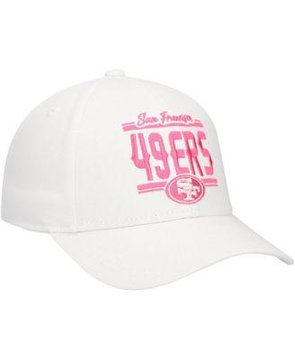 Big Girls San Francisco 49ers All White Structured Adjustable&nbsp;Hat