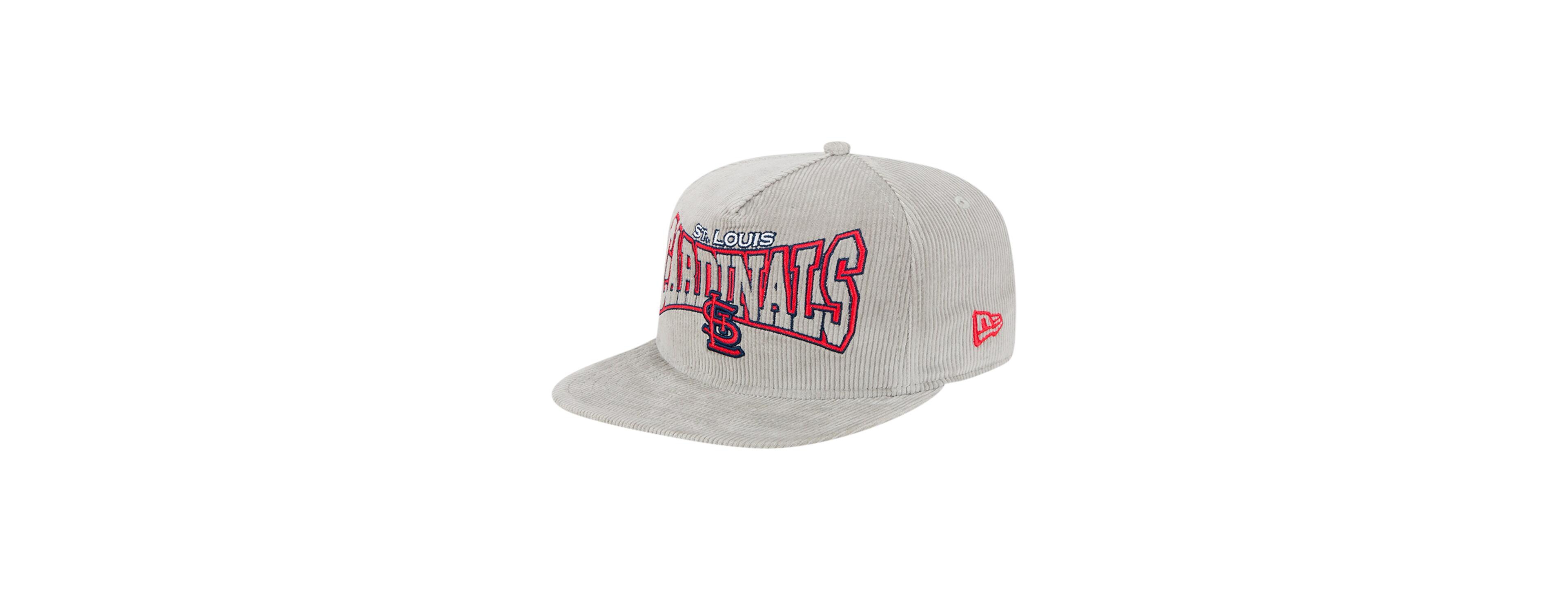 New Era Men's Gray St. Louis Cardinals Corduroy Golfer Snapback Hat