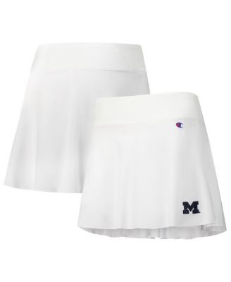 Champion - Women's White Michigan Wolverines Tailgate Soft Touch Skort