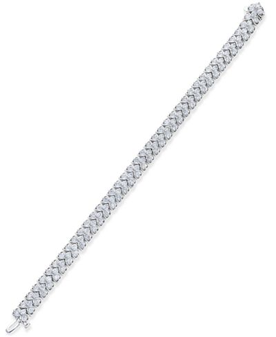 Certified Diamond Bracelet (7 ct. t.w.) in 14k White Gold
