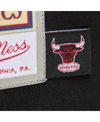 Men's Black Chicago Bulls Hardwood Classics Contrast 2K Graphic T-Shirt