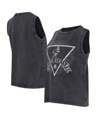 Concepts Sport - Women's&nbsp; Charcoal Ohio State Buckeyes Distressed Market French Terry Tank Top