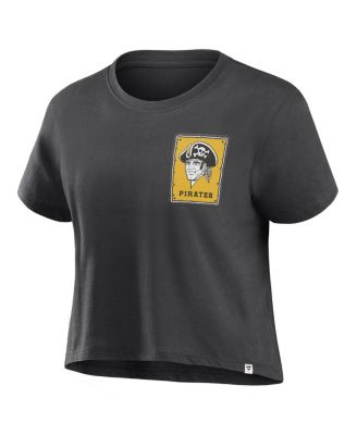 Women's Black Pittsburgh Pirates Heritage Franchise Legend Boxy T-Shirt