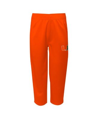Big Boys and Girls Miami Hurricanes 2-Piece Red Zone Jersey Pants Set