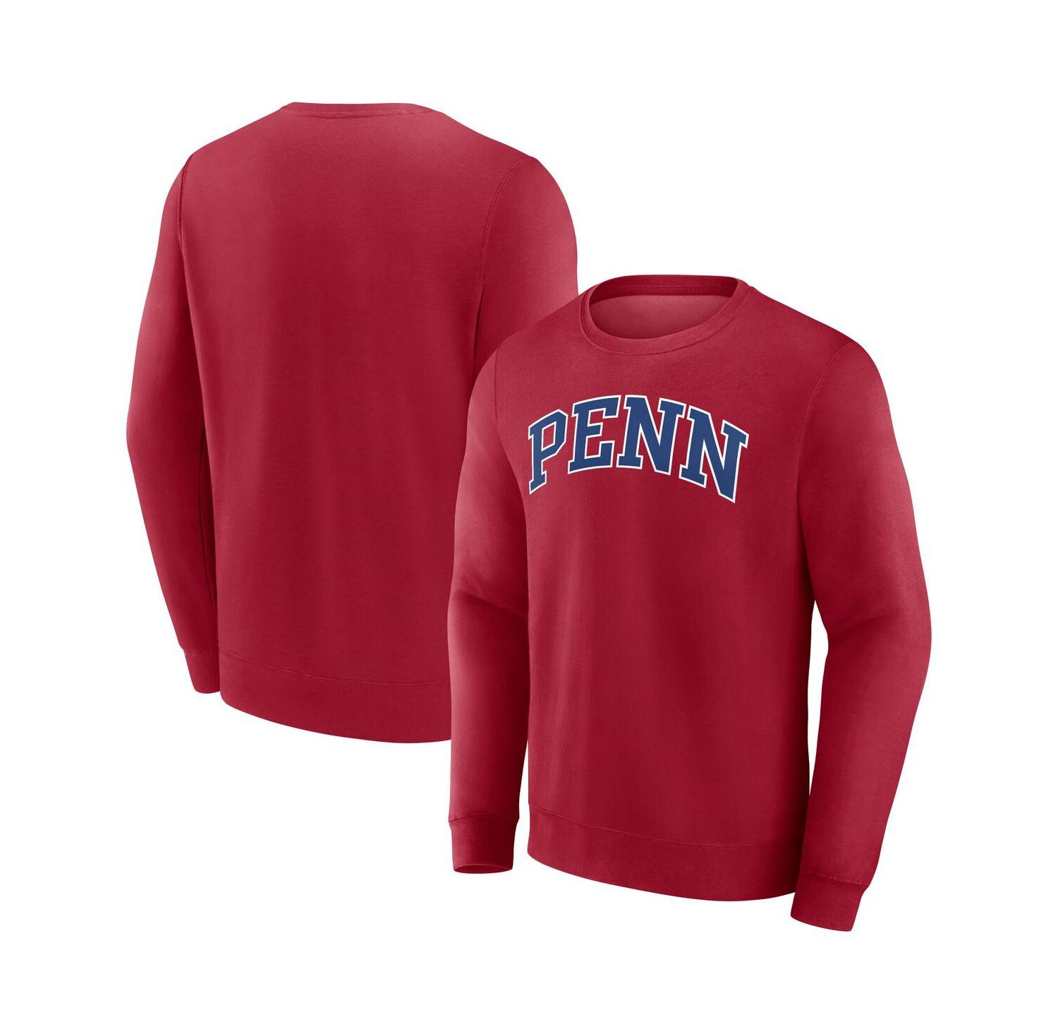 Men's Red Pennsylvania Quakers Short Name Pullover Sweatshirt