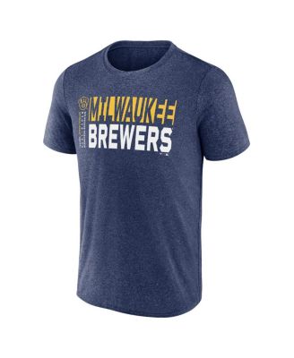 Men's Heather Navy Milwaukee Brewers Fundamentals Shoot for the Sky T-Shirt