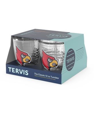 Louisville Cardinals 4-Pack 12oz. Emblem Tumbler Set