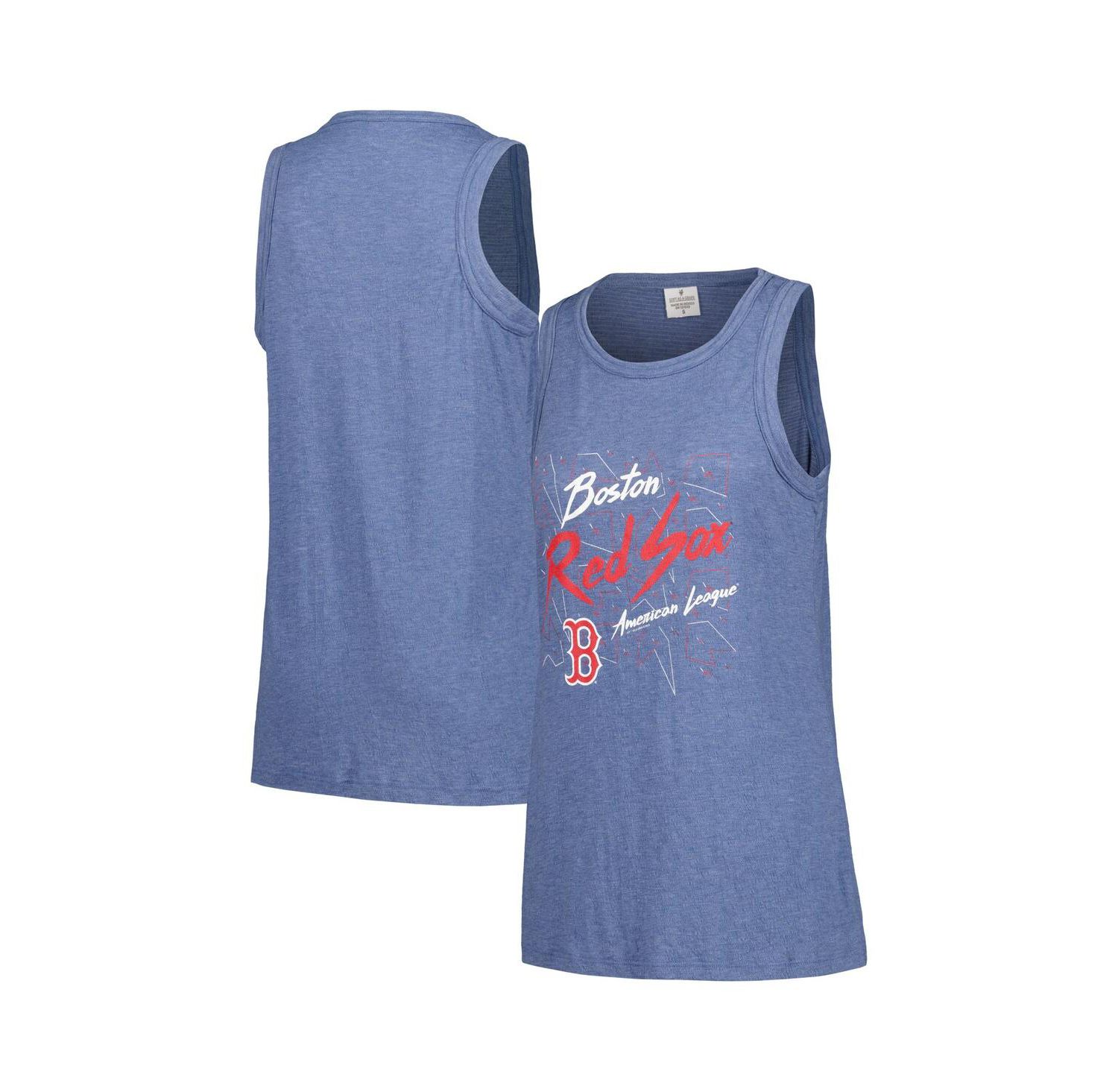 Women's Navy Boston Red Sox Gauze High Neck Tank Top