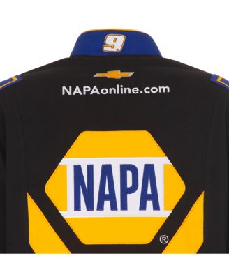 Men's Black/Royal Chase Elliott NAPA Full-Snap Twill Uniform Jacket