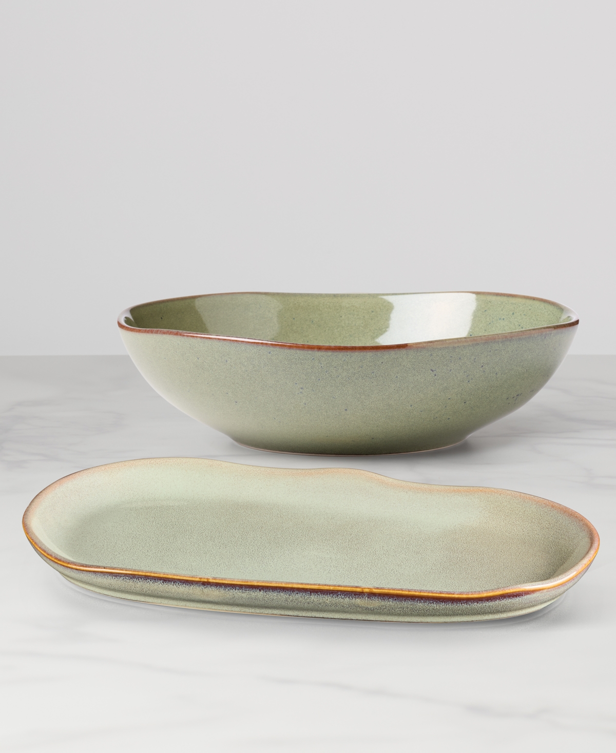 Oneida Organic Shades 2-pc. Serving Set In Green