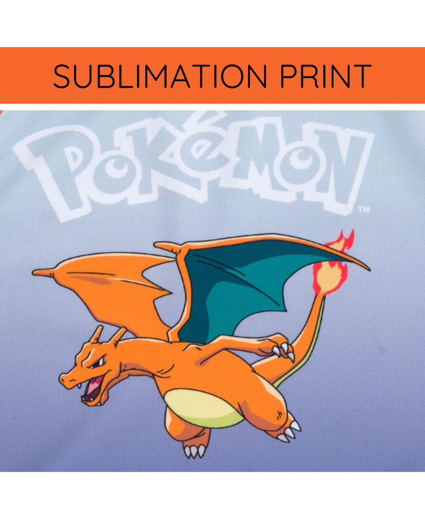 Комплект для плавания, короткий рукав — Pokemon, цвет: Тёмно-синий оранжевый — фото 6