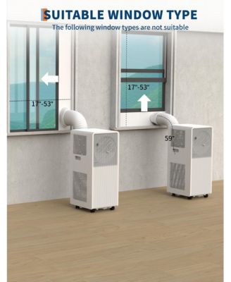 8,000 BTU Cooling, 3-in-1 Quiet Portable AC with Remote for Rooms up to 350 Sq.Ft