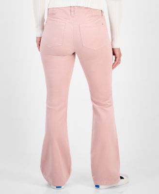 Juniors' Corduroy Double-Button Bootcut Pants