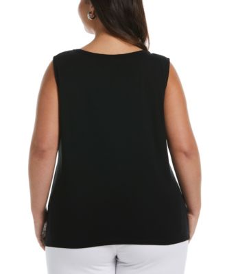 Plus Size Crew Neck Tank Top