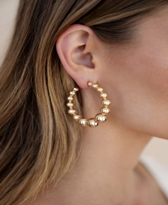 Bubble Ball Hoops Earrings