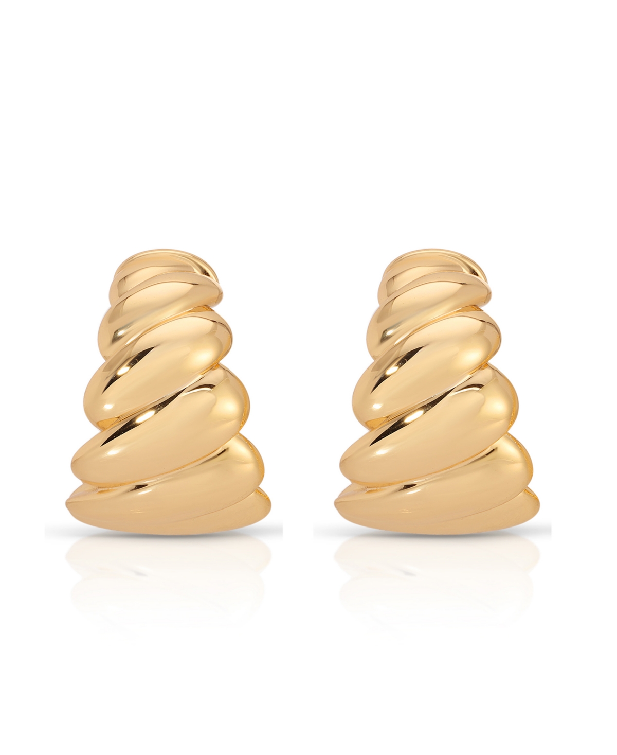 Ettika Twist Of Fate Hoops Earrings In Gold