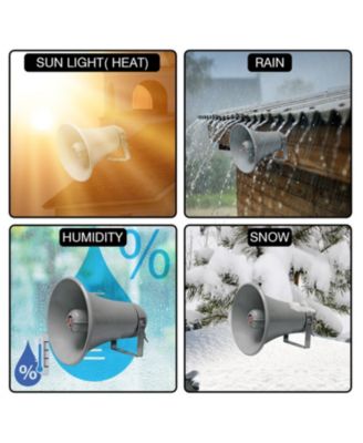 5Core PA Speaker Pair 200W Bull Horn Loud Audio Indoor Outdoor Speakers System 8Ohm Reflex Megaphone - UHC 150 2Pcs