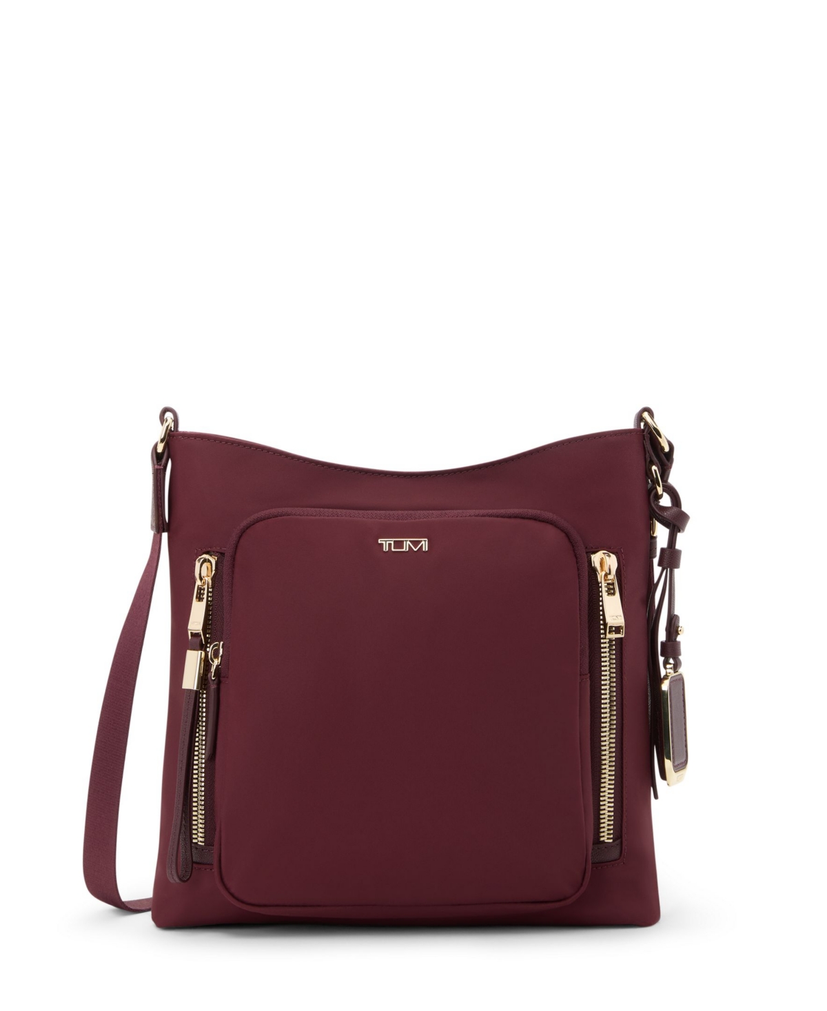 Tumi Voyageur Tyler Nylon Crossbody Bag In Burgundy