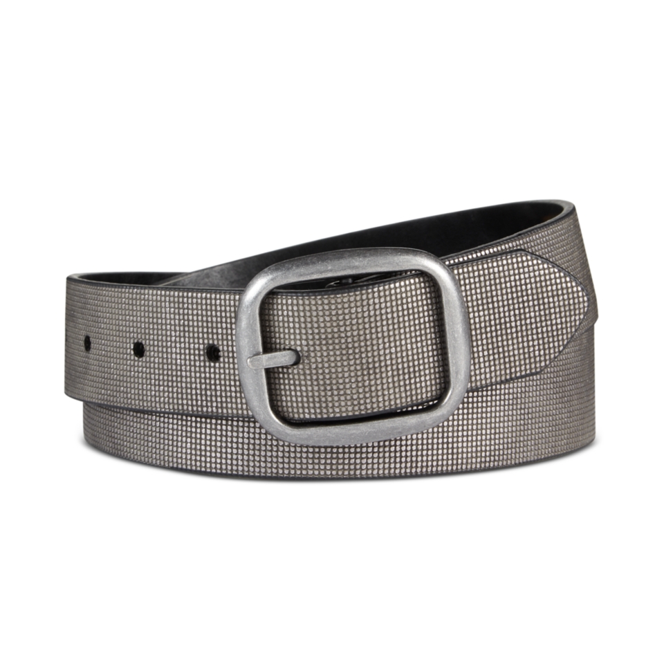 INC International Concepts Metallic Textured Reversible Belt, Only at