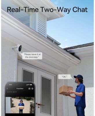 Wireless Outdoor N1 Add on Security Camera, Requires H1 HomeStation, 2K HD Clarity, 210-Day Battery Life, No Monthly Fee, 145&deg; FOV, Color Night Vision and IP67