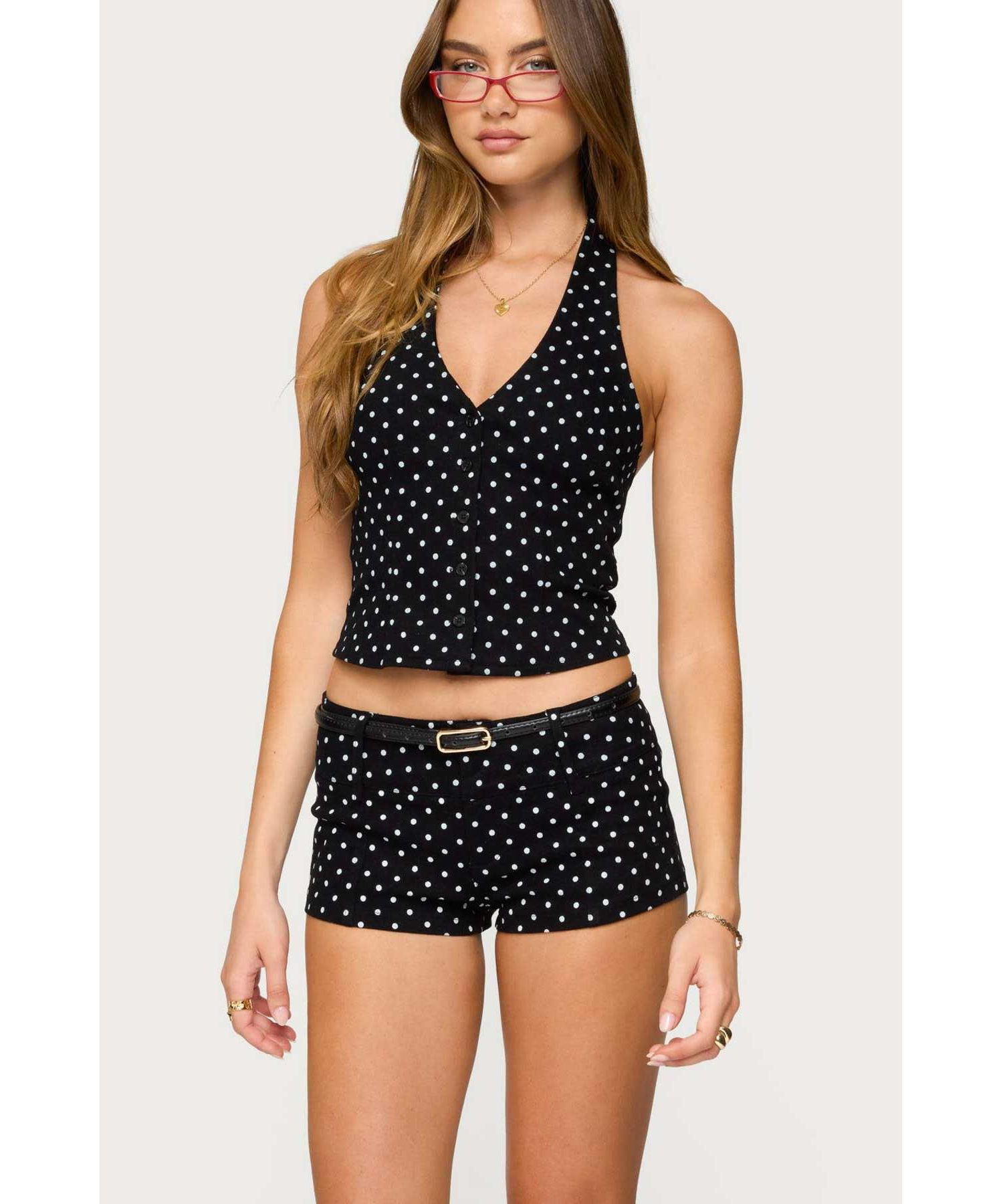 Women's Twyla Polka Dot Halter Top