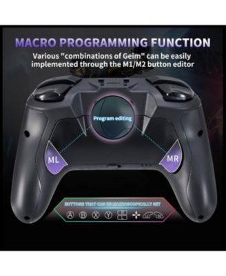 Wireless Switch 2 Controller for Nintendo Switch/Lite/OLED, Mouse Touch Back Buttons, Extra Pro Controller with Wake, Programmable, Turbo Function