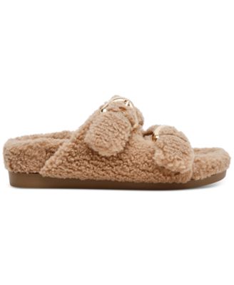 Women's Aldoni Plush Double-Strap Slide Slippers