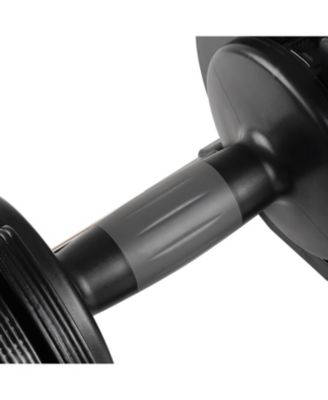 52LBS Adjustable dumbbell steel and plastic(Rubber coated dumbbell)